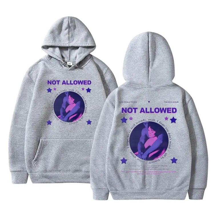 Dziewczyna z telewizji niedozwolona bluza z kapturem z nadrukiem French Exit Album bluza unisex ponadgabarytowa odzież uliczna unisex casualowe bluzy z kapturem bluzy z kapturem