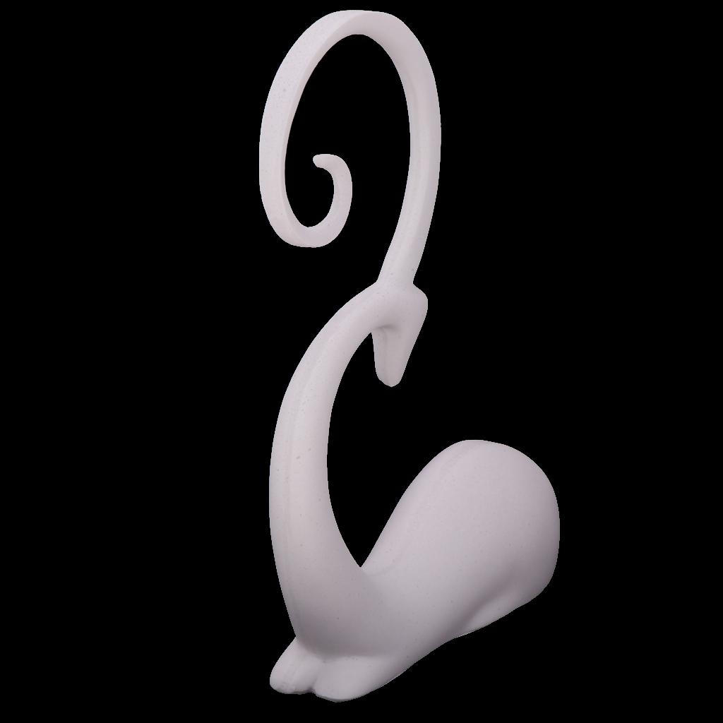 Deer Decorative Ornament Collectable Statues Animal Sculpture - Pinkish White