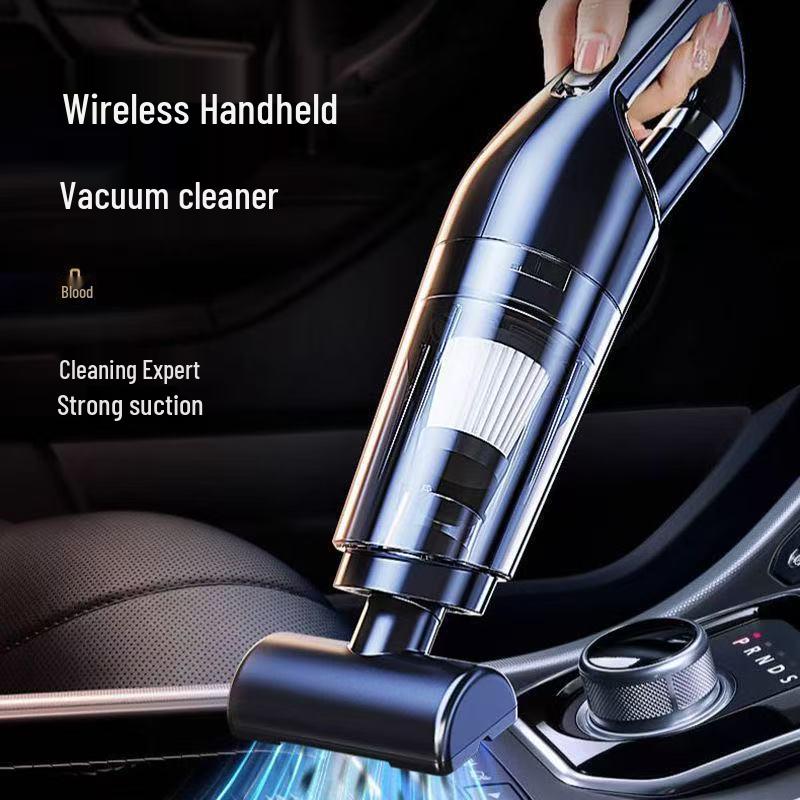 High Suction Handheld Car Vacuum Cleaner - Dual-Use, Water Absorption, Super Strong Suction for Home and Car