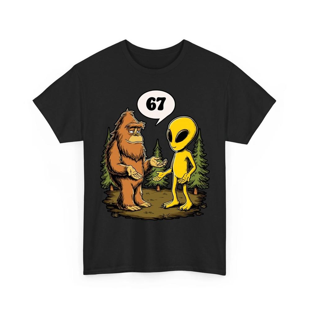 

67 Funny Six Seven Gen Alpha Bigfoot Meme Unisex TShirt Unisex T-Shirt XL