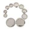 10Pcs Round Cabinet Air Duct Vent Dia.19Mm-53Mm Steel Louver Mesh Hole Plug