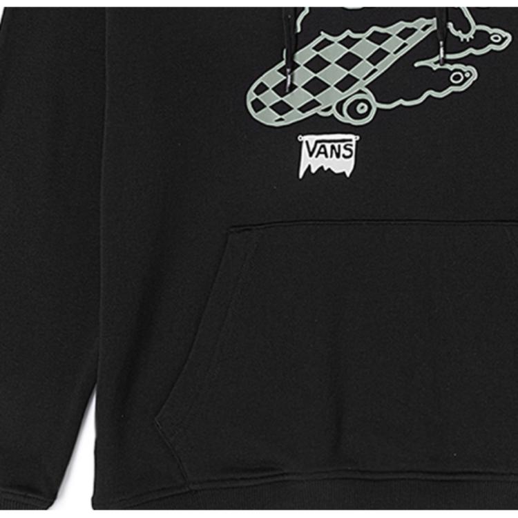 Vans Kitty Gfx Cartoon Letter Hoodie Women hoodies Black VN000GNNBLK
