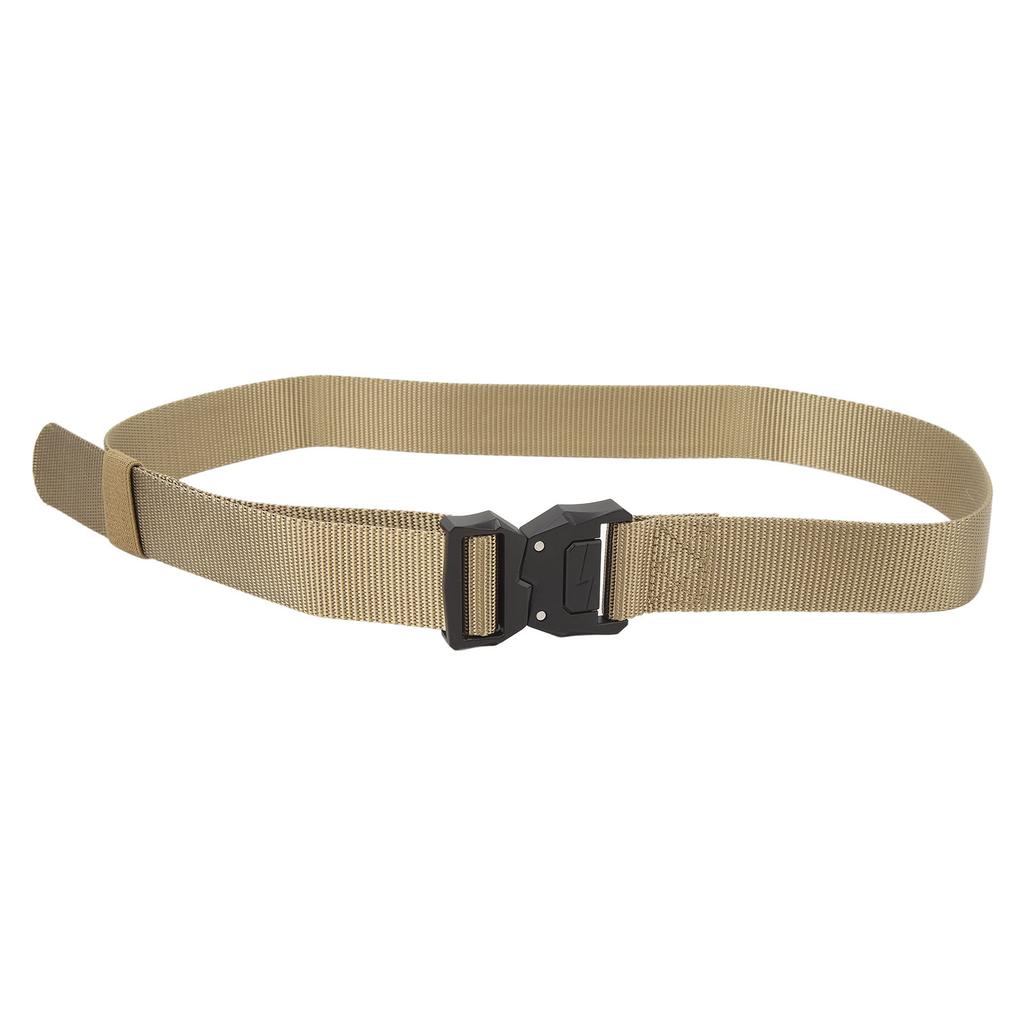 Hiking Belt with Buckle Quick Release Polyester and Zinc Alloy Comfortable Elastic Stretch Belt for Men Women Khaki