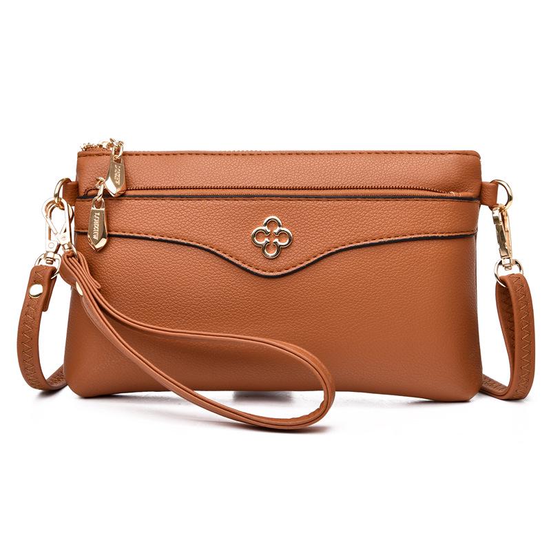 

Women s 2025 Korean Faux Leather Shoulder & Crossbody Bag - Trendy Influencer Style Clutch for Moms світло-коричневого кольору