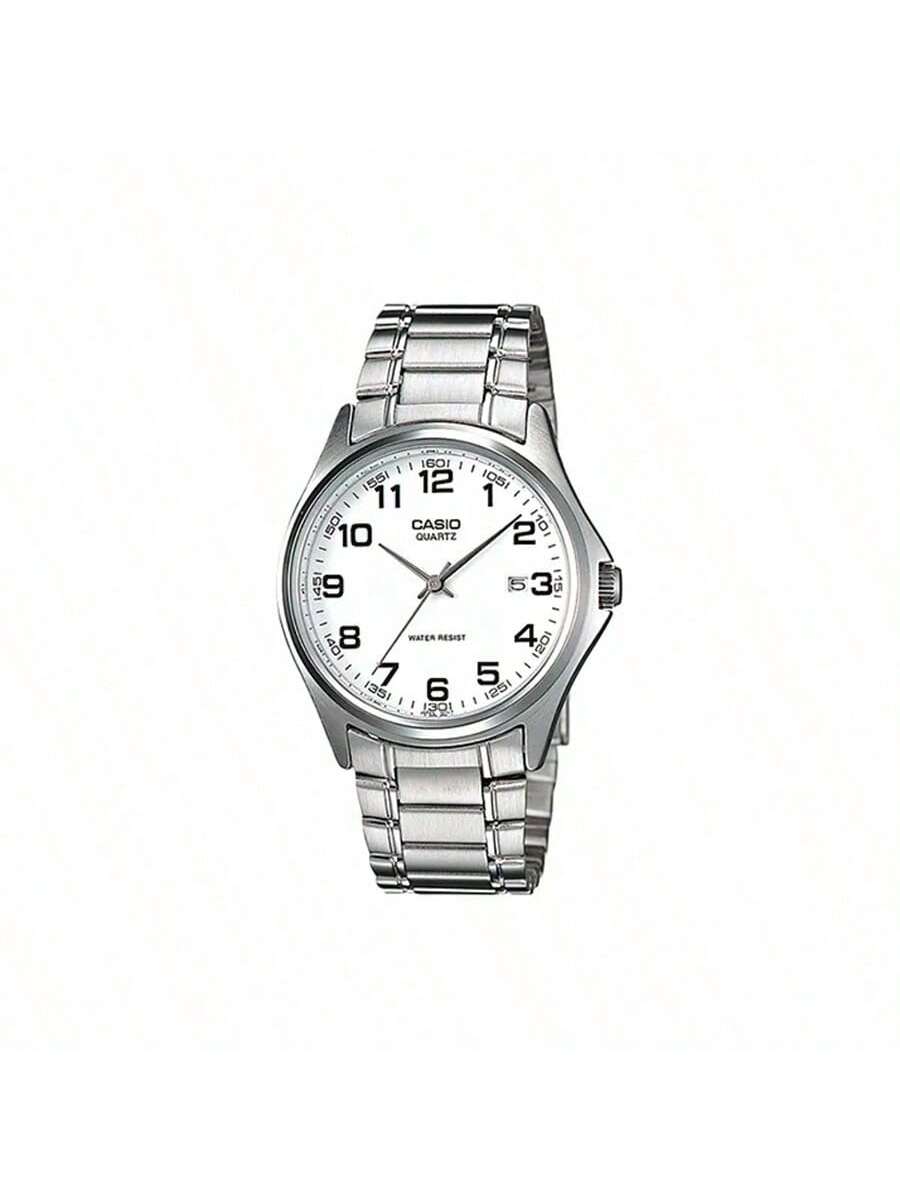 

**Casio (КАСИО) Стандартная коллекция ENTICER** Мужские часы в стиле business-casual, минималистичные, с кварцевым механизмом, японско-корейский ремешок, циферблат, -7B. MTP-1183A белый