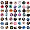 50 Vinyl CD Record Stickers Personalized Decoration Guitar Laptop Suitcase DIY Waterproof Stickers