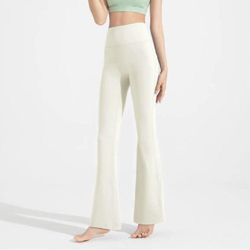 Sexy Milk Brown High Waist Hip Lift Micro-Pull Fitness Trousers