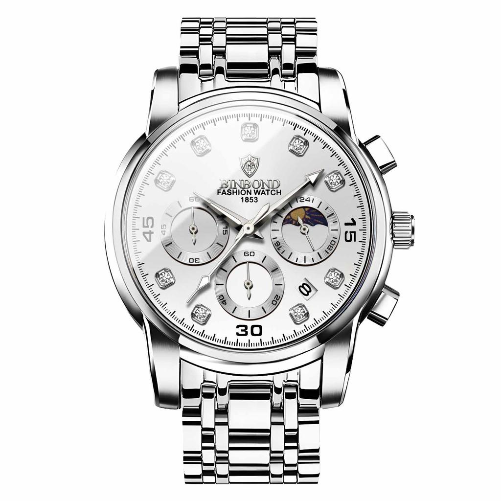 Men's Waterproof Luminous Running Alarm Clock Watch