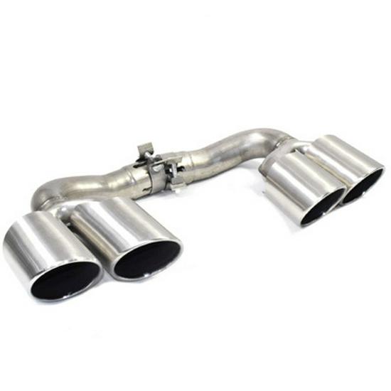 Porsche Cayenne GTS Black Quad Tailpipe Trim (11-24 Years)
