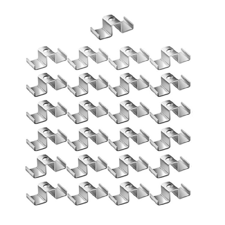 

Rusts Resistant Saddles Clamp Set Effortlessly Setups For Grille Securing In Humid Environment And High Traffics Areas 25PCS
