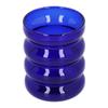 Bamboo Joint Design High Borosilicate Glass Cup HeatResistant Drinking Cup for Milk Beer Coffee(Blue )