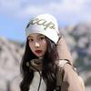 Autumn Winter Hat Women's Knitted Letter Wool Hat Warm Ear Protection Hat