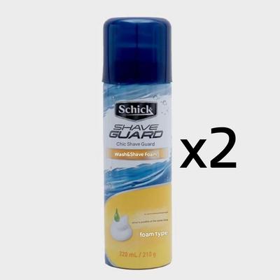 Schick Shave Guard 210g Wash & Shave Foam (2ea)