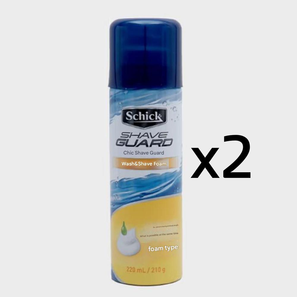

Schick Shave Guard 210g Wash & Shave Foam (2ea)