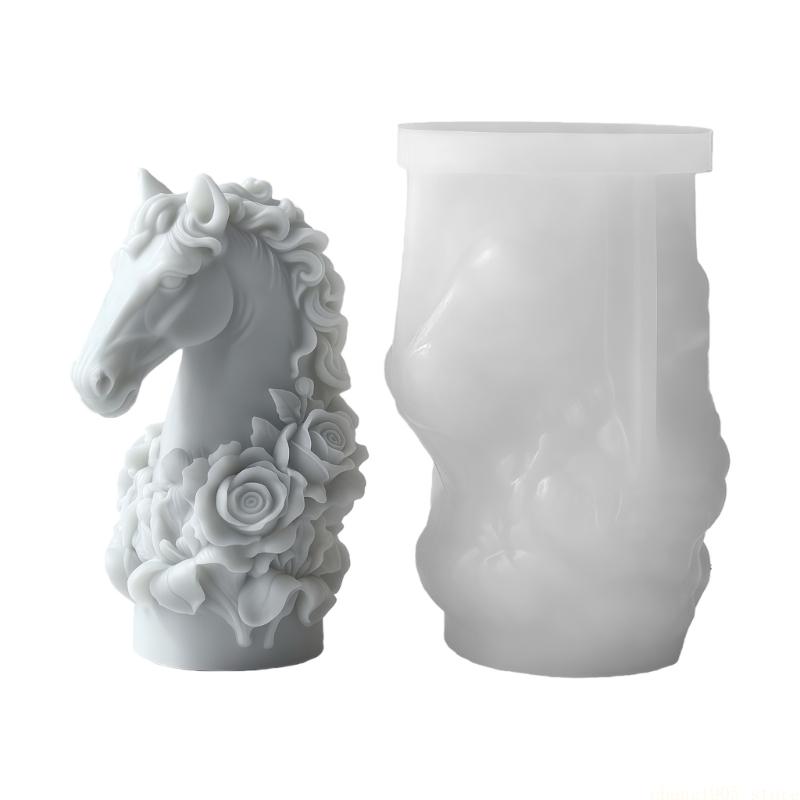 QX2E Silicone Horse Mold Beginner Friendly Crafting Essential Tool