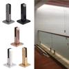 304 Stainless Steel Floor Mount Glass Clip Floor Window Durable Minimalist