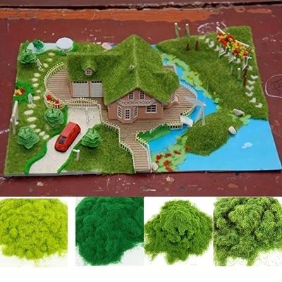 1 Sacchetto Decorazione Paesaggio Micro Erba Artificiale in Polvere Accessori Fai da Te Giardino Artigianato Materiale Modello Edificio Muschio Artificiale