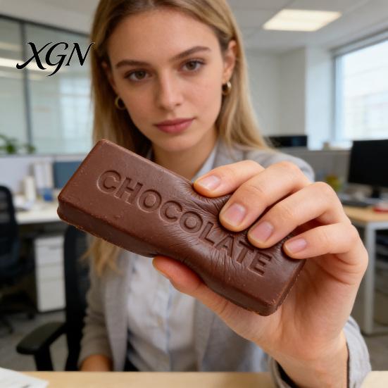 Chocolate Soft Fidget Toy Squeeze Slow Rising Stress Relief Pinch for Anxiety Office School Travel Sensory
