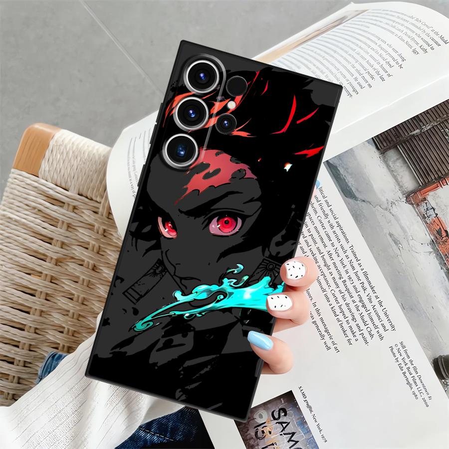 

Мягкий задний чехол-бампер для Samsung Galaxy S20 S25+ S22 S24+ S25 Ultra S23 FE S24 Plus S9 S21 Горячий Демон Аниме Убийцы Galaxy S10e