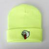 Autumn and winter pullover jacquard hat multi-color letter male and female adult wool knitted hat