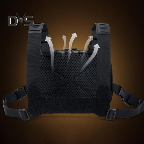 Fishing Chest Bag Waterproof Oxford Cloth Lightweight Vest Pouch Large Capacity Outdoor Camping Hiking Hunting Fishing Gear Storage Backpack