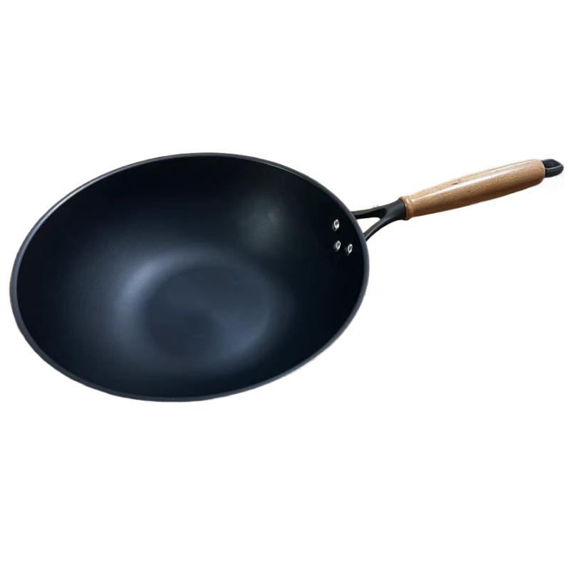 JD Home Lightweight Uncoated Iron Wok