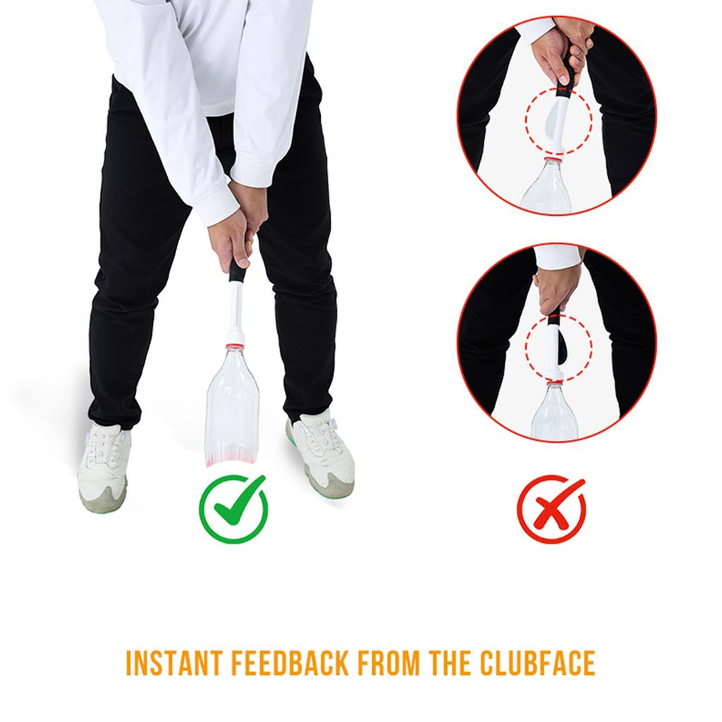 Swing Trainer Practice Stick with Weight Correct Grip Indoor Training Aid for Beginners Visual Alignment