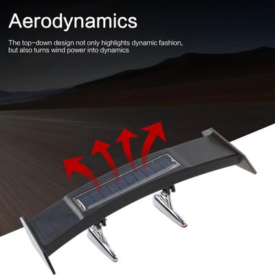 12V Mini Solar Tail Light Universal LED Car Rear Spoiler Flashing Modified Wing Smart Sensor Wi O5O6