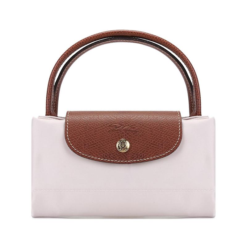 Longchamp Le Pliage 23 Short Handle Canvas And Leather Tote Bag Small Women tote bags Paper 1621089555