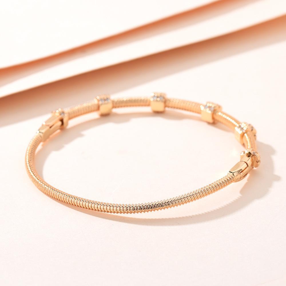 Геометрический шестигранный браслет-винт простой маленький свежий браслет ручные украшения