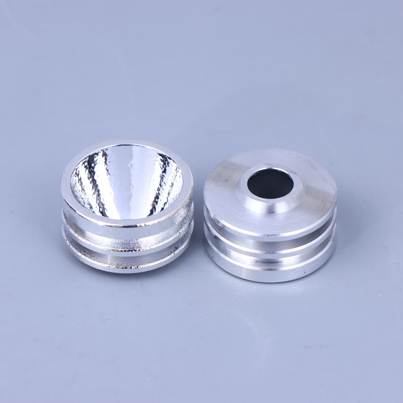 1 Pcs S5 20Mm Smooth Reflector Flashlight Reflective Cup Reflector Bow Smooth Orange Peel Led Hole 7Mm