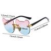 Cartoon Bear Kids Sunglasses Rimless Eyewear Party Children Sun Glasses  for Boys Girls