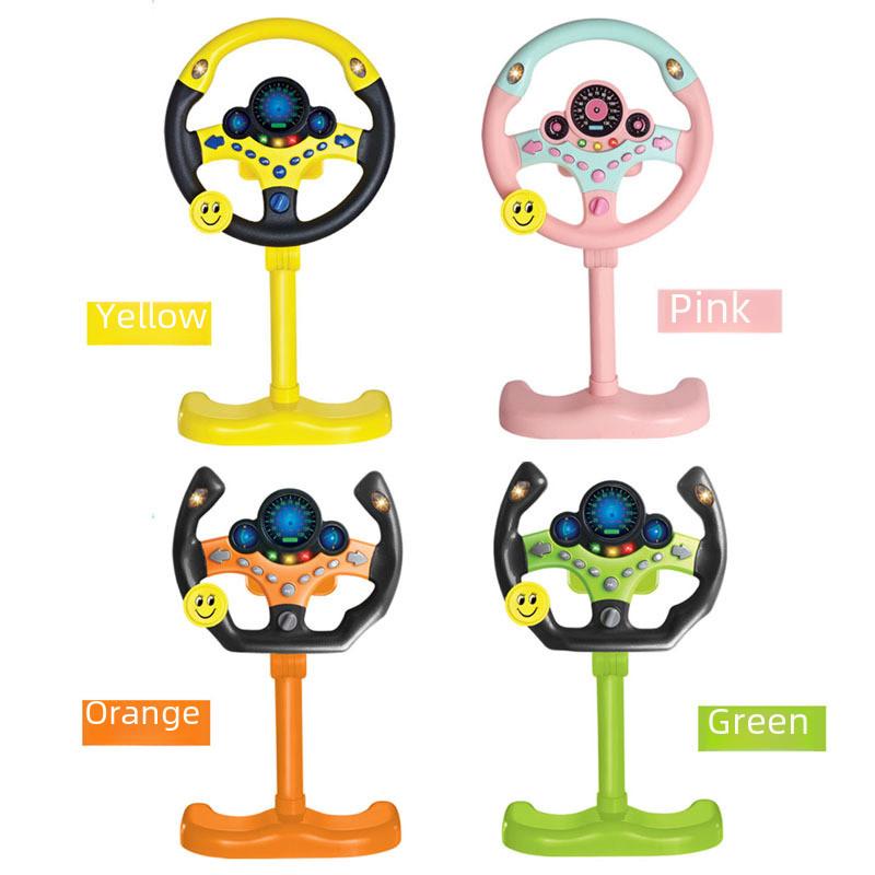 Realistic And Educational Steering Wheel Toy For Kids With Flashing Lights And Sound