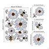 Floral Window Stickers Glass Decals Static Sticker Easy To Peel Decorative Film Clings for