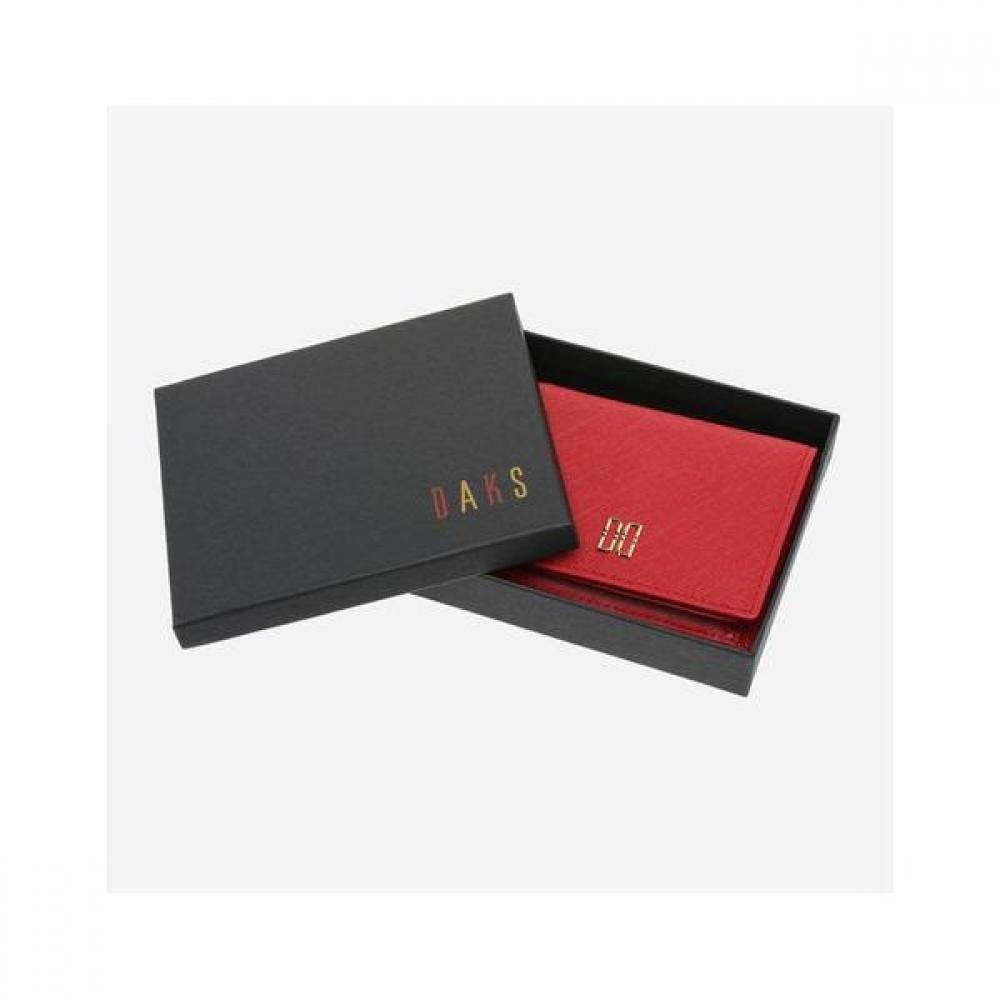 Daks Red Cutting Logo Card Wallet Dcwa0e002r2