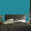 Wallpaper Turquoise Ornaments with 3D Effect for Living Room and Bedroom 50x1000