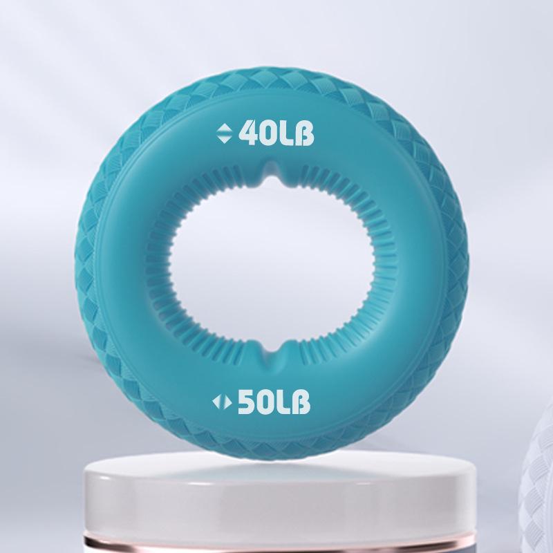 Dual Resistance Silicone Grip Strengthening Ring for Hand, Arm, and Finger Rehab - for Men and Women