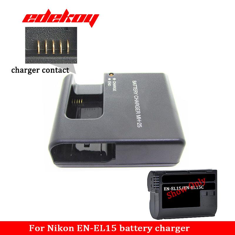 MH-25 Battery Charger Camera for Nikon MH-25 MH 25 MH25a EN-EL15 EN EL15a ENEL15c V1 D600 D610 D7100 D810 D7000 D800 EU