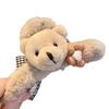 2025 Fall/Winter Teddy Bear Bow Hair Clip - Cute Fluffy Claw Shark Clip Accessory