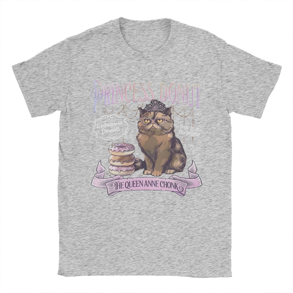 Princess Donut Dungeon Crawler Carl T Shirt for Men Cotton Funny TShirts O Neck Tee Shirt Short Sleeve Tops New Arrival