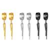 WKOUD Punk Black Multiple Styles Stainless/Titanium Steel Stud Cross Earrings Men Women Gothic Street Pop Hip Hop Ear Jewelry