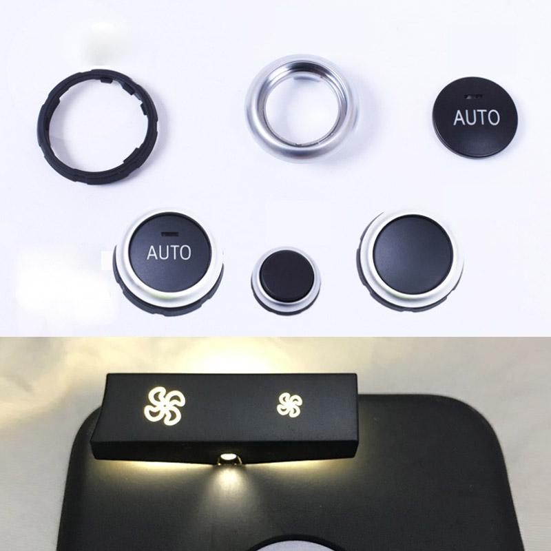 Car Heater Climate Control Fan Volume air conditioning Button Fan Button Cap Cover Replacement for BMW F10 F11 F02 F06 F07
