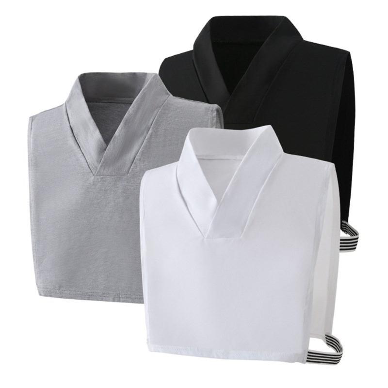 Shirt Lapel Collar Cardigan Sweater Half Shirt Versatile Outfits Collar Girls Half Shirt Decorative Shawl