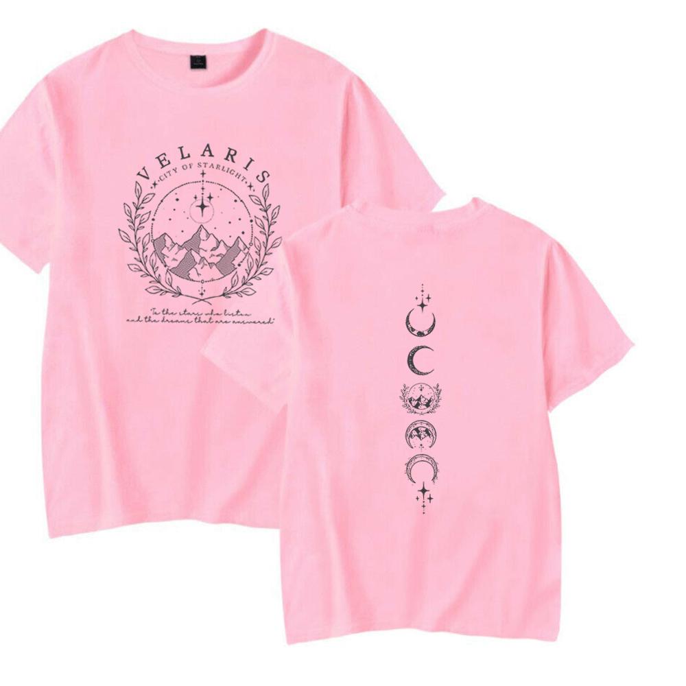 Velaris Hemd Velaris Stadt der Sterne Hemd Die Nachtgericht Hemden SJM Merch ACOTAR T-Shirts Unisex Trendig Harajuku Lässige Oberteile
