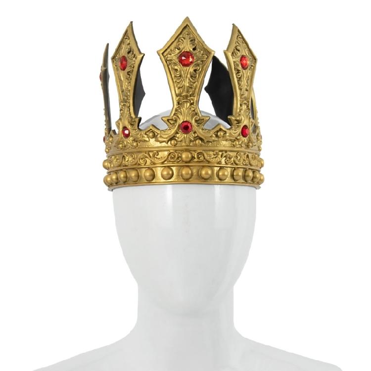 King Crown Headwear for Weddings and Masquerades Adjustable Cownpiece Antique Tiaras for Stage Performances