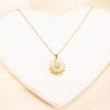 Rotatable Sunflower Pendant Necklace: High-End Light Luxury Clavicle Chain