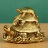 Pyrite Stone Turtle Figurine Birthday Gift Tortoise Craft Ornament Pyrite Tortoise Inspired Decor for Living Room Table Display