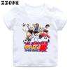Anime 'Captain Tsubasa' Small Soccer Player Print Fun Girl Clothing Boys' T-Shirt Summer Top