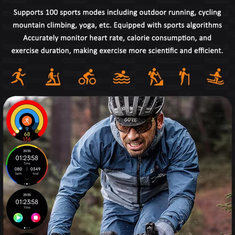 2025 NOVO Relógio 7 Medição Precisa Gordura Sanguínea Pressão Arterial Análise Corporal Relógio Inteligente ECG+PPG Relógio Smartwatches