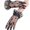 Short Party Gloves Lace Short Gloves New Mesh Gloves  Birthday